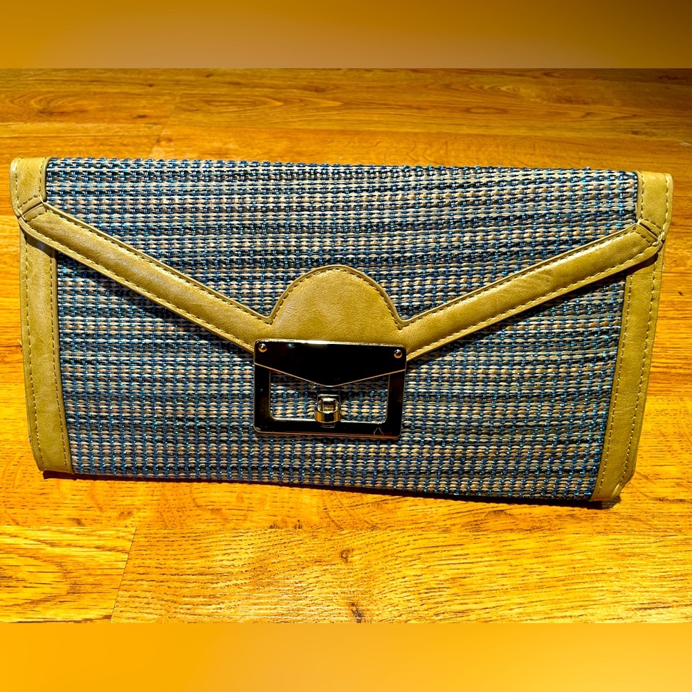 MMS Design Studio Blue Woven Purse